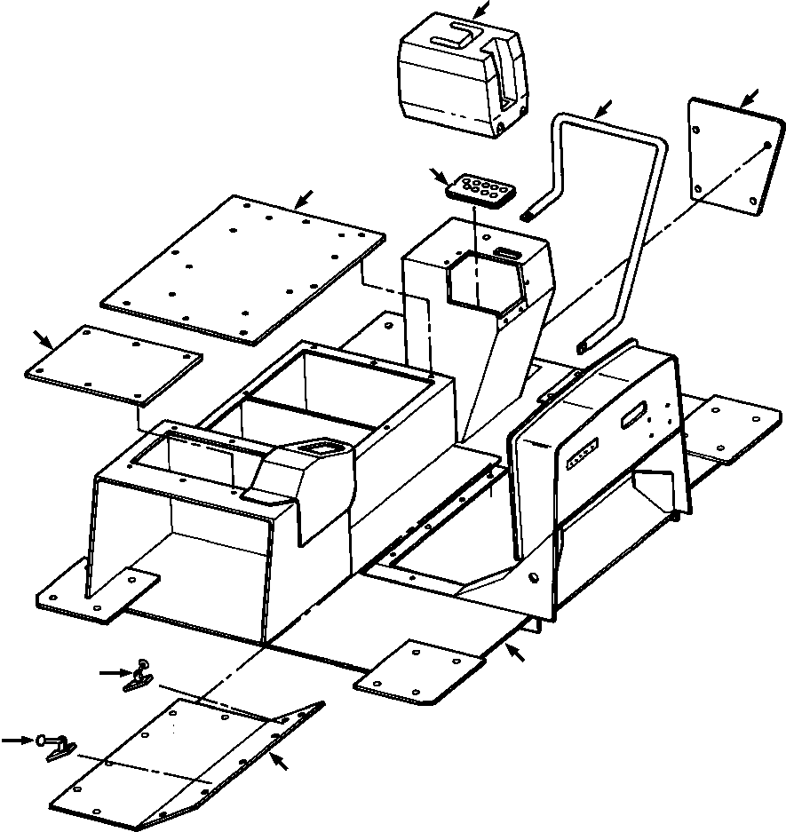 REST, RIGHT FOOT 1233 328 H91 KOMATSU