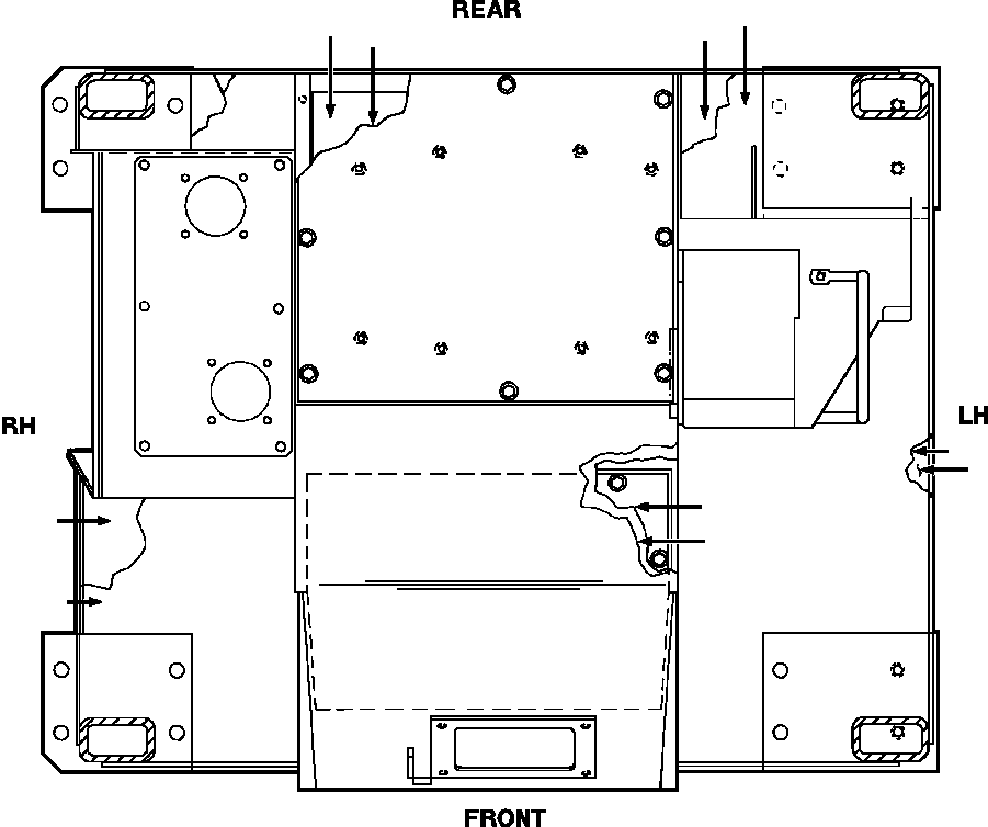 FLOORMAT, RIGHT REAR 736 472 C2 KOMATSU