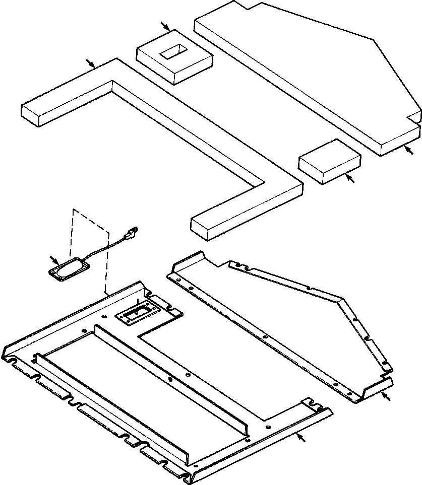 ROOF INSULATION, FRONT 736 290 C1 KOMATSU