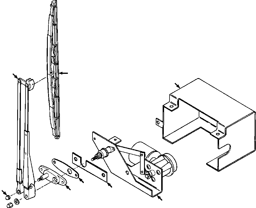 Рычаг стеклоочистителя 644 283 C91 KOMATSU