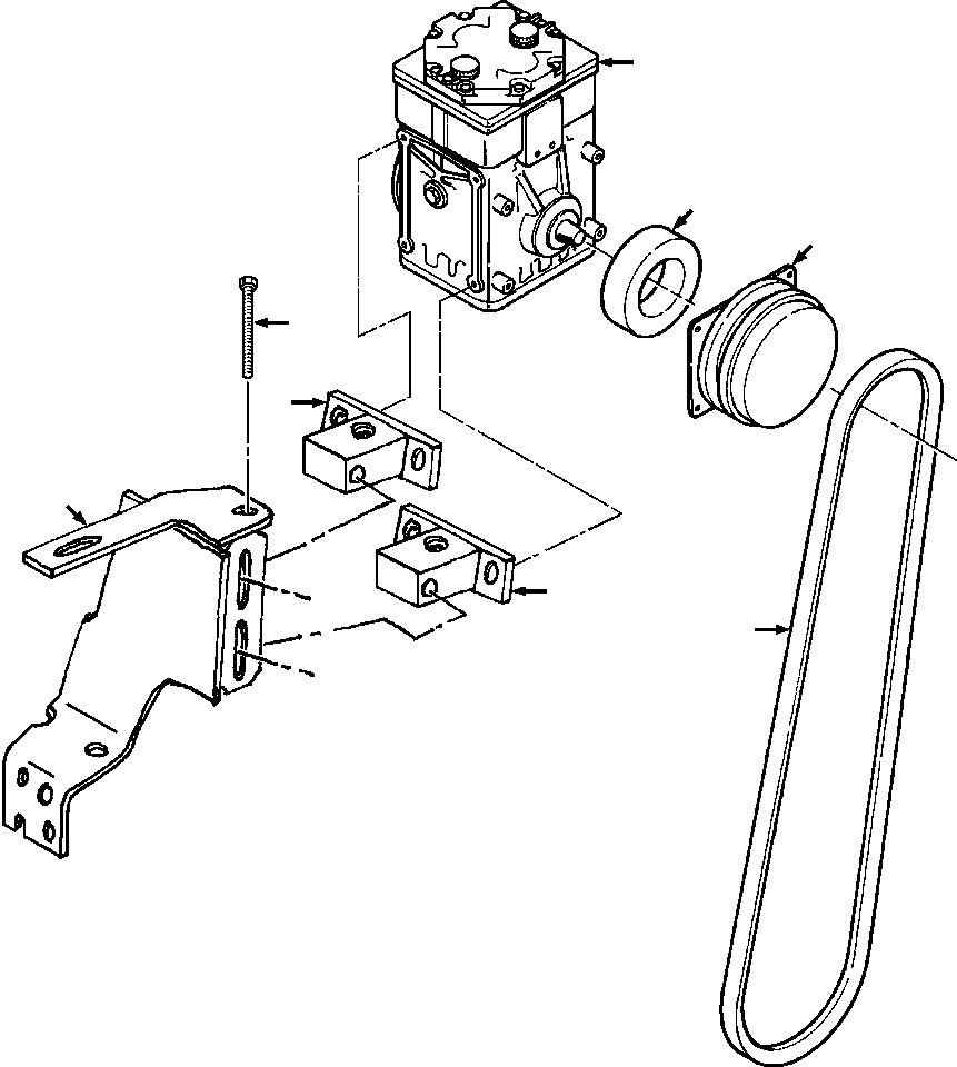 SUPPORT, COMPRESSOR 683 769 C1 KOMATSU