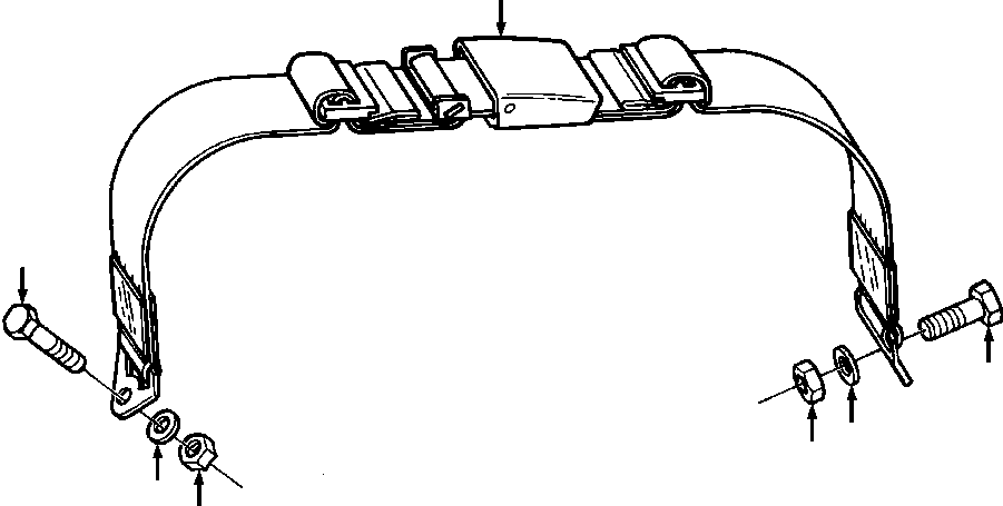 BELT ASSY, SEAT 701 432 C91 KOMATSU