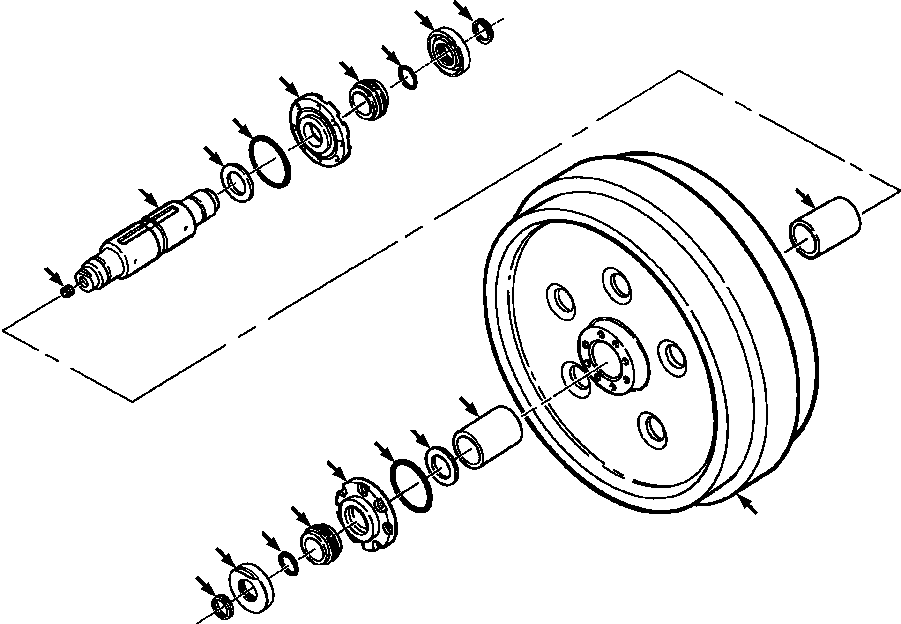 Стопорное кольцо 347 629 C1 KOMATSU