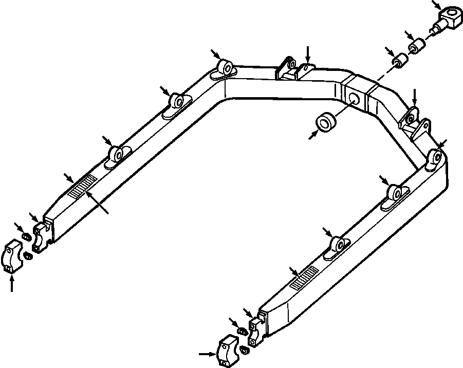 BRACKET, STRUT REAR 647 783 C2 KOMATSU