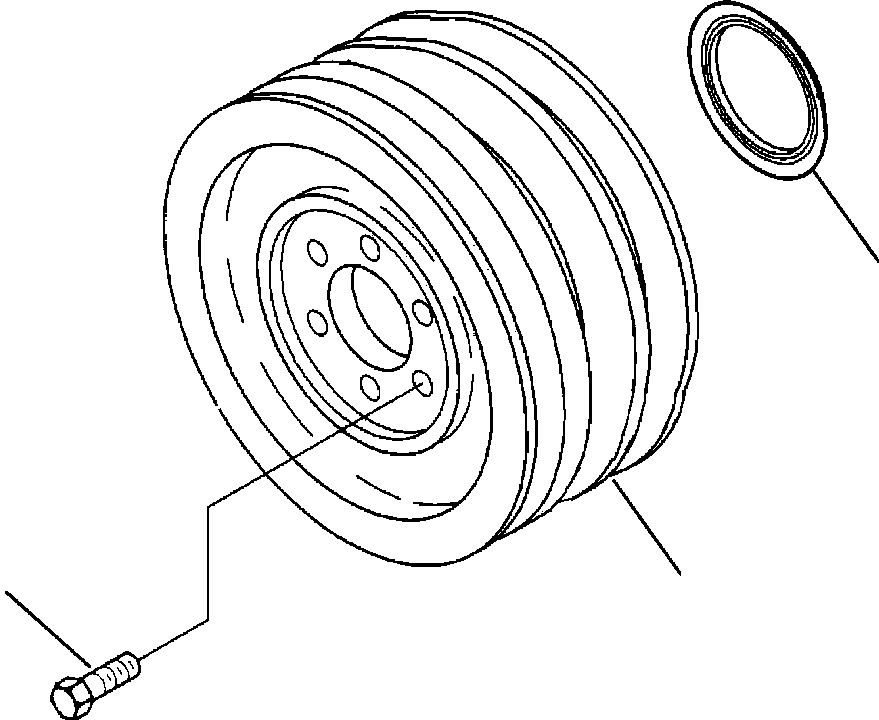PULLEY, ACCESSORY DRIVE 1310 217 H1 KOMATSU