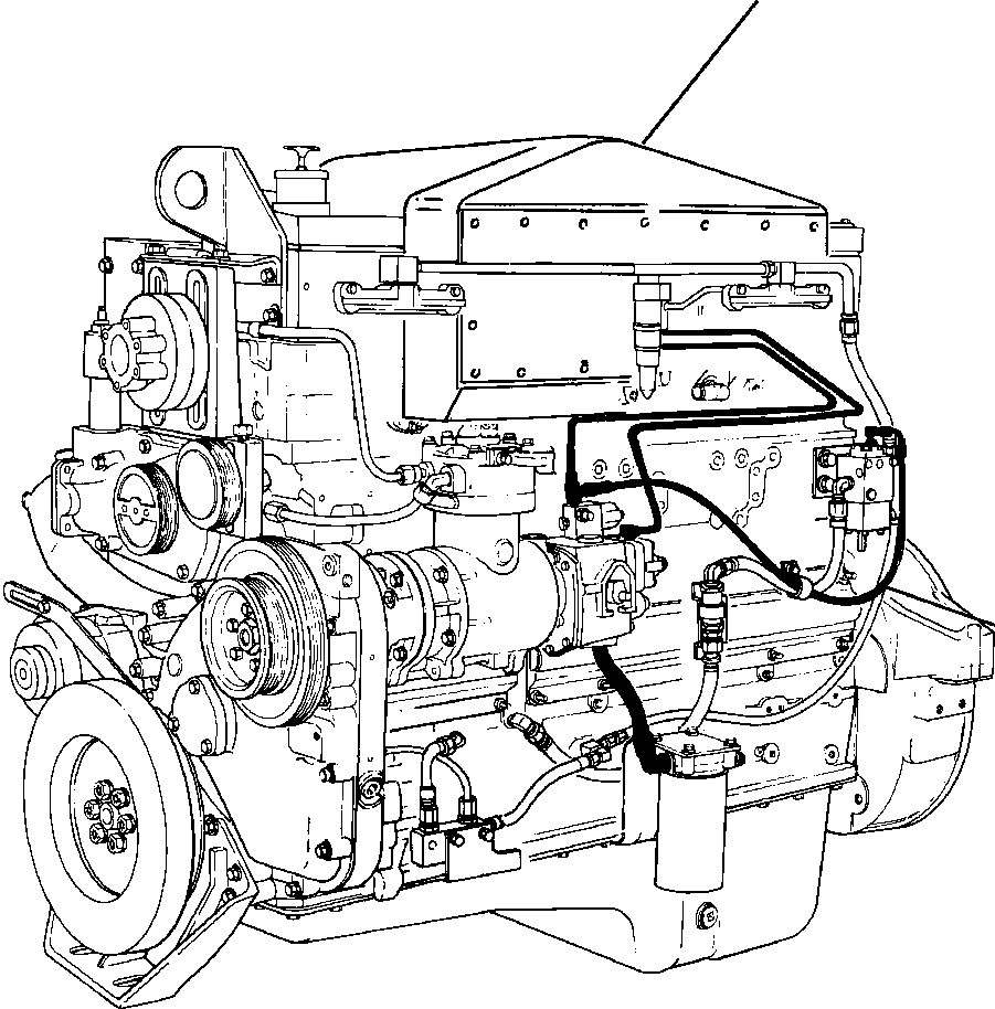 ENGINE, COMPLETE & SERVICE 1302 384 H91 KOMATSU