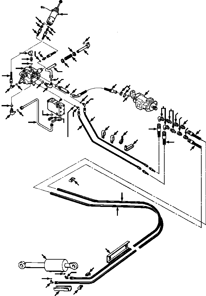 TILT, HYDRAULIC (1305 018 H91) KOMATSU