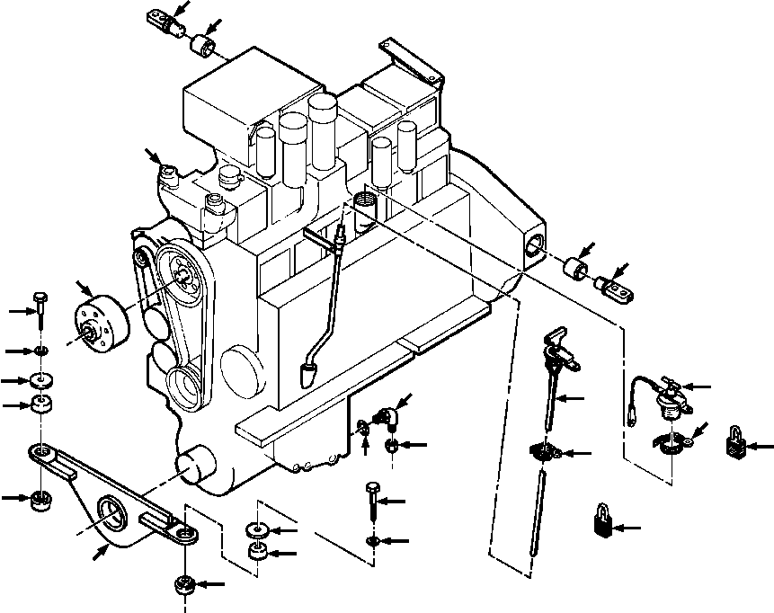 SHAFT, TRUNNION MOUNTING 690 968 C2 KOMATSU