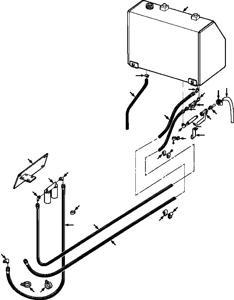 FUEL LINES AND CONNECTIONS (747 118 C91) KOMATSU