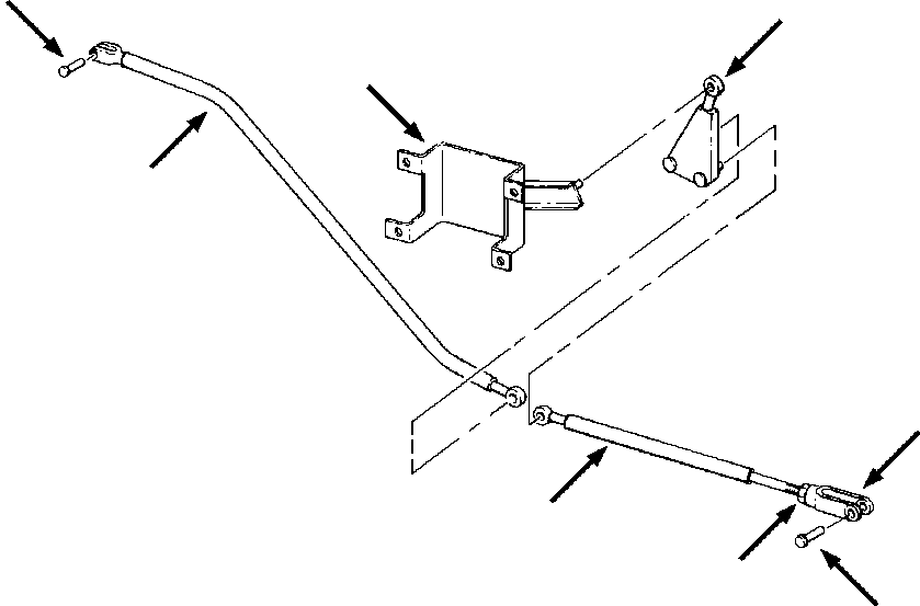 BELLCRANK, THROTTLE ROD 1277 968 H91 KOMATSU