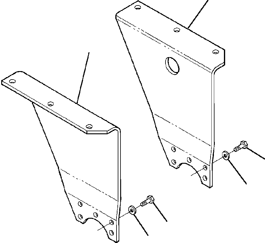 BRACKET, MUFFLER 1239 242 H1 KOMATSU