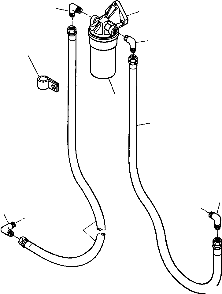HOSE, FLEXIBLE 934 610 C1 KOMATSU