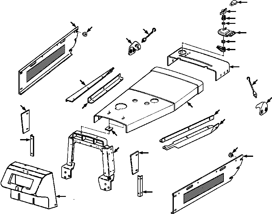 SHEET, LEFT 1286 229 H91 KOMATSU