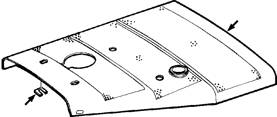 HOOD, PERFORATED 1200 382 H2 KOMATSU