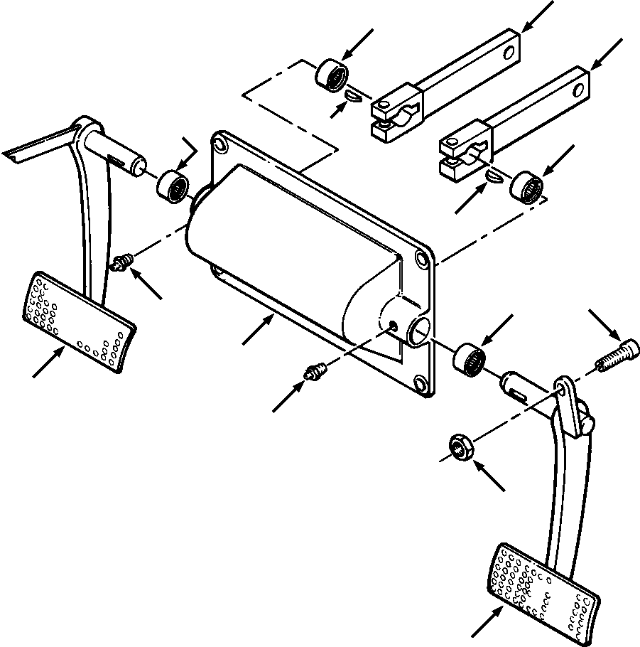 SUPPORT AND PEDALS (740 618 C92) KOMATSU