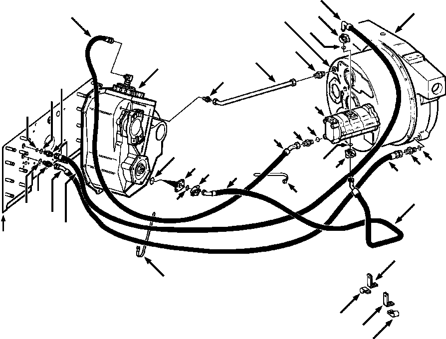 BRACKET, HOSE 716 348 C1 KOMATSU