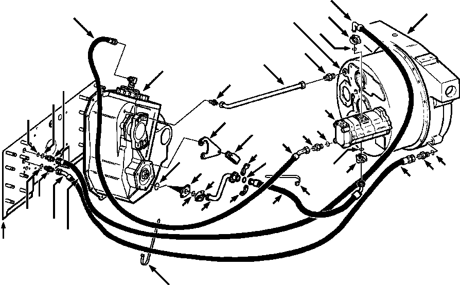 BRACKET, TUBE MOUNTING 1287 693 H1 KOMATSU