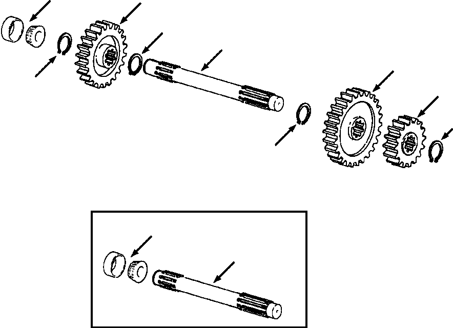 COUNTERSHAFT (709 686 C1) KOMATSU