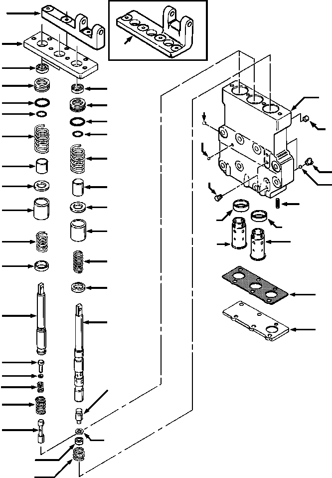 GUIDE, SPRING - USED WITHOUT SHIMS (742 989 C1) KOMATSU