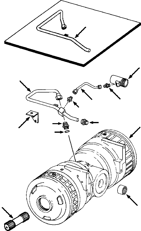 TUBE, STEERING LUBE (709 852 C1) KOMATSU