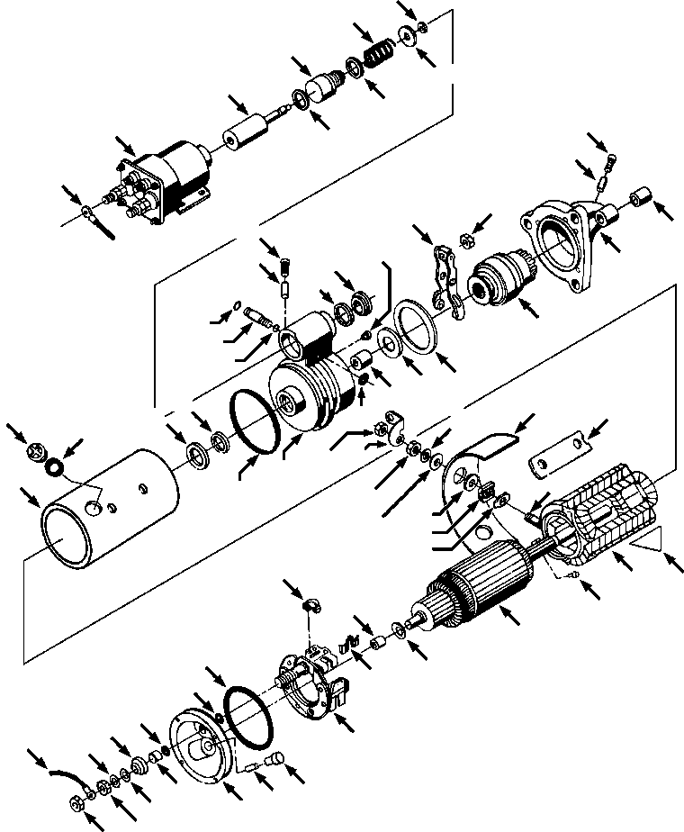 MOTOR ASSY, CRANKING (739 912 C91) KOMATSU