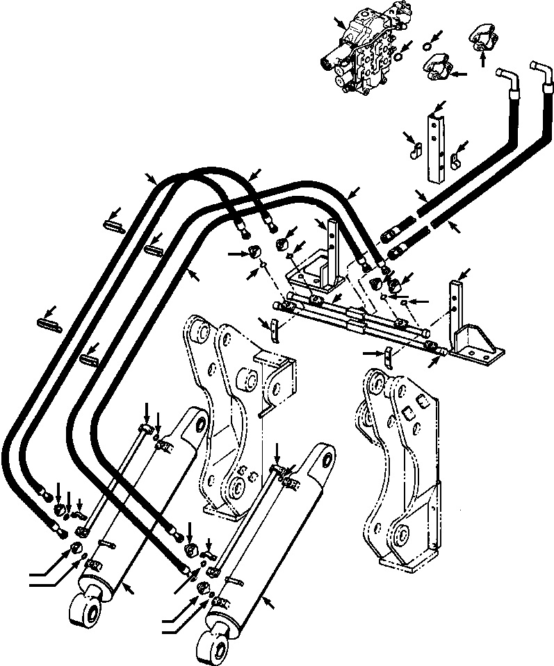 TUBING AND HOSES, RIPPER LIFT - FACTORY (679 146 C91) KOMATSU