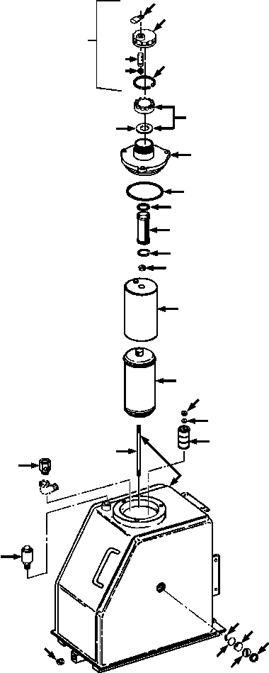 RESERVOIR, HYDRAULIC 733 788 C91 KOMATSU