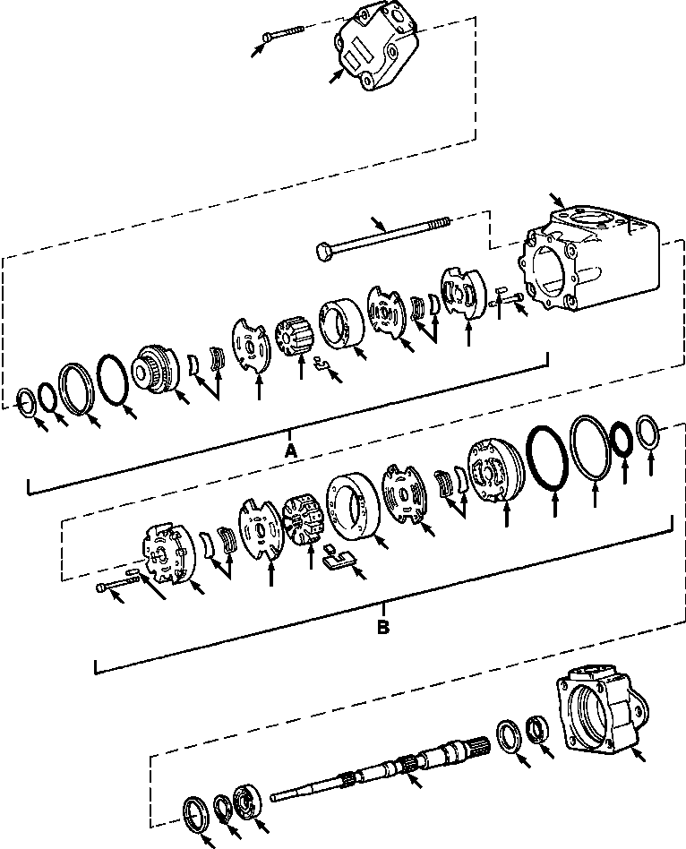 VANE PUMP ASSY, EQUIPMENT (VICKERS, INC.) 742 560 C92 KOMATSU