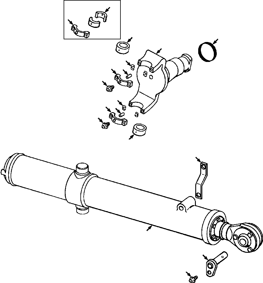 BUSHING, YOKE 618 436 C2 KOMATSU