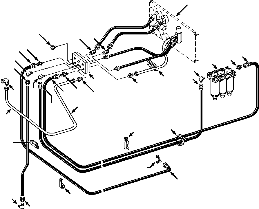 BLOCK, JUNCTION - ENGINE SIDE 728 064 C1 KOMATSU