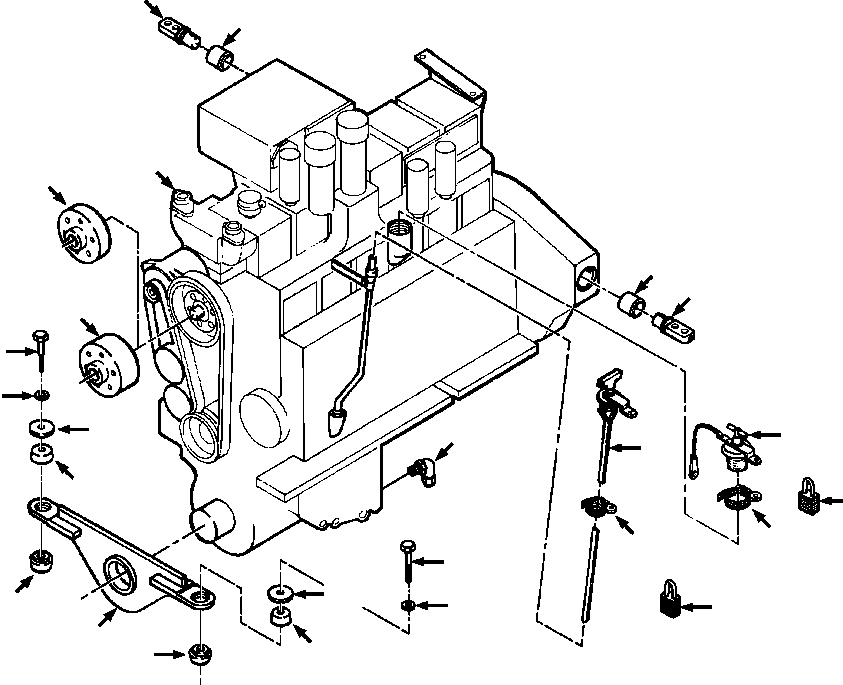 ENGINE ASSY, KT19 (SEE THIS SECTION ) 748 856 C92 KOMATSU