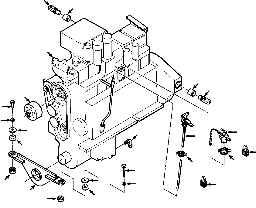 ENGINE ASSY, KT19 (SEE THIS SECTION) 1252 779 H91 KOMATSU