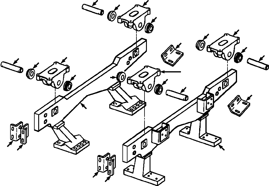 SUPPORT, FRONT ROPS - U002223 OR PO71186 AND DOWN 748 800 C2 KOMATSU