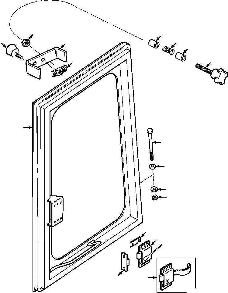 PANEL W/DOOR, RIGHT (743 727 C91) KOMATSU