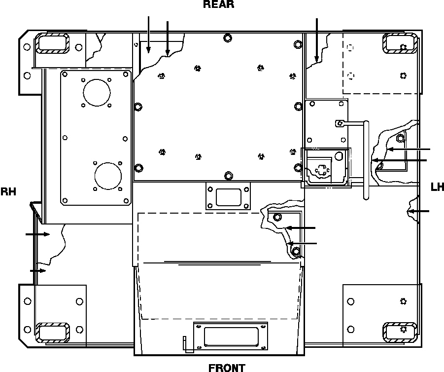FLOORMAT, TOEBOARD 736 246 C2 KOMATSU