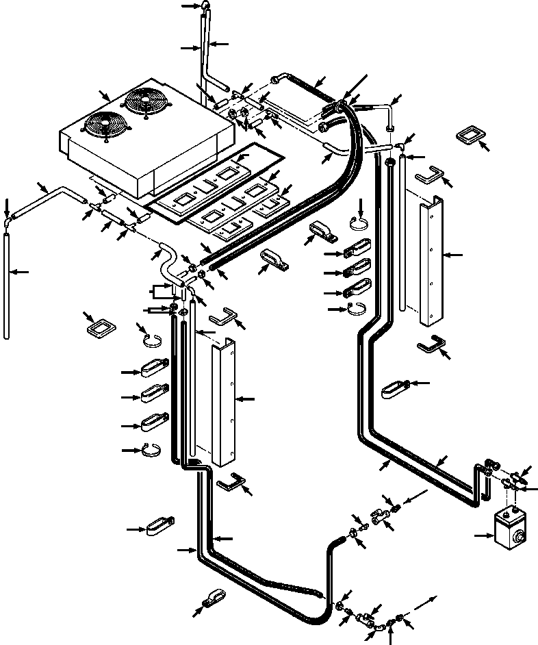 OSE, DRAIN, FRONT - 70.2 IN LONG .H KOMATSU