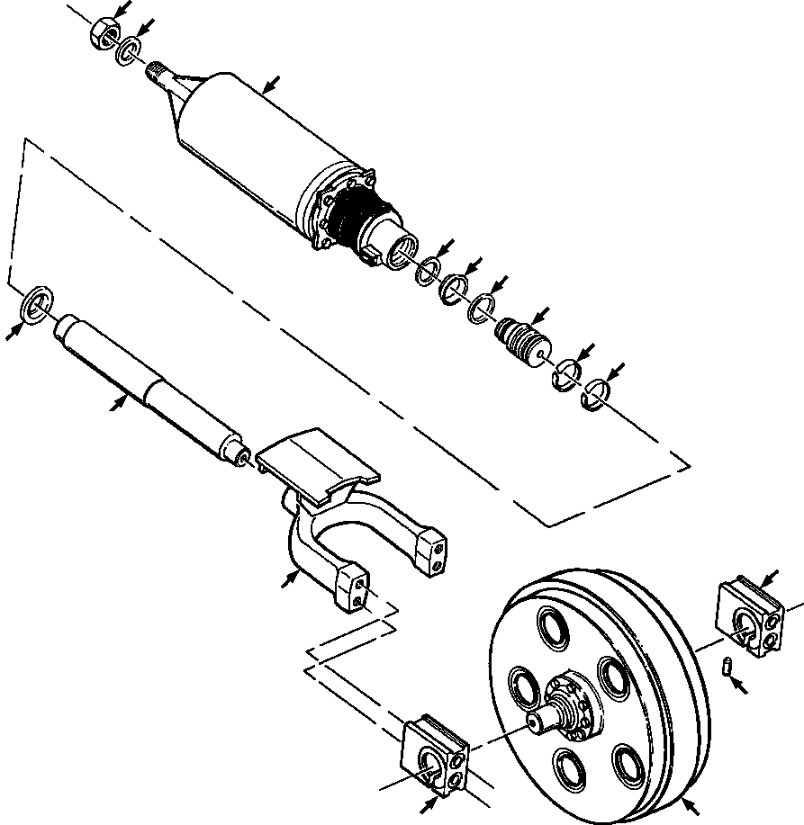 PISTON ASSY, TRACK ADJUSTER (655 660 C92) KOMATSU