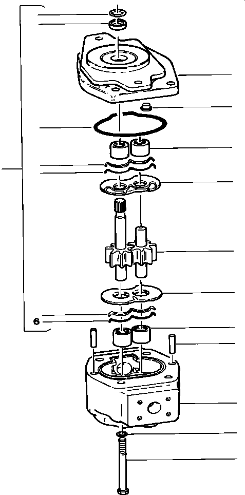 PUMP ASSEMBLY, SCAVENGE 731 443 C91 KOMATSU