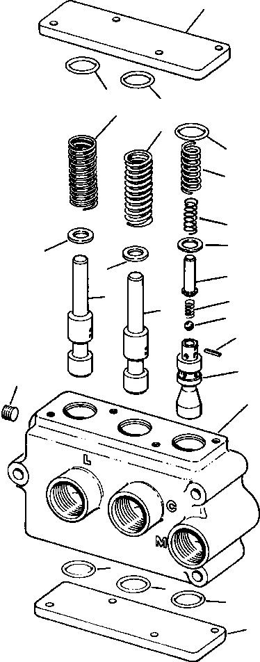 VALVE ASSEMBLY, PRESSURE REGULATOR 1235 997 H91 KOMATSU