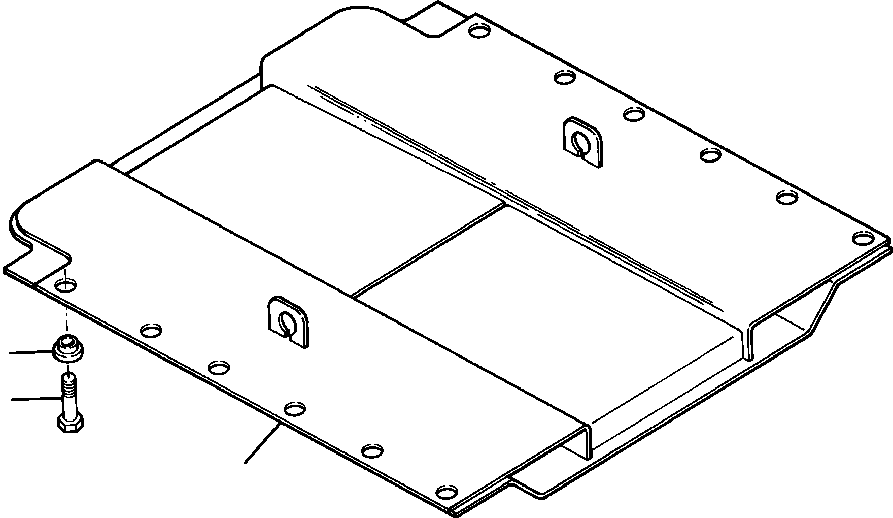 GUARD, TRANSMISSION 727 408 C1 KOMATSU