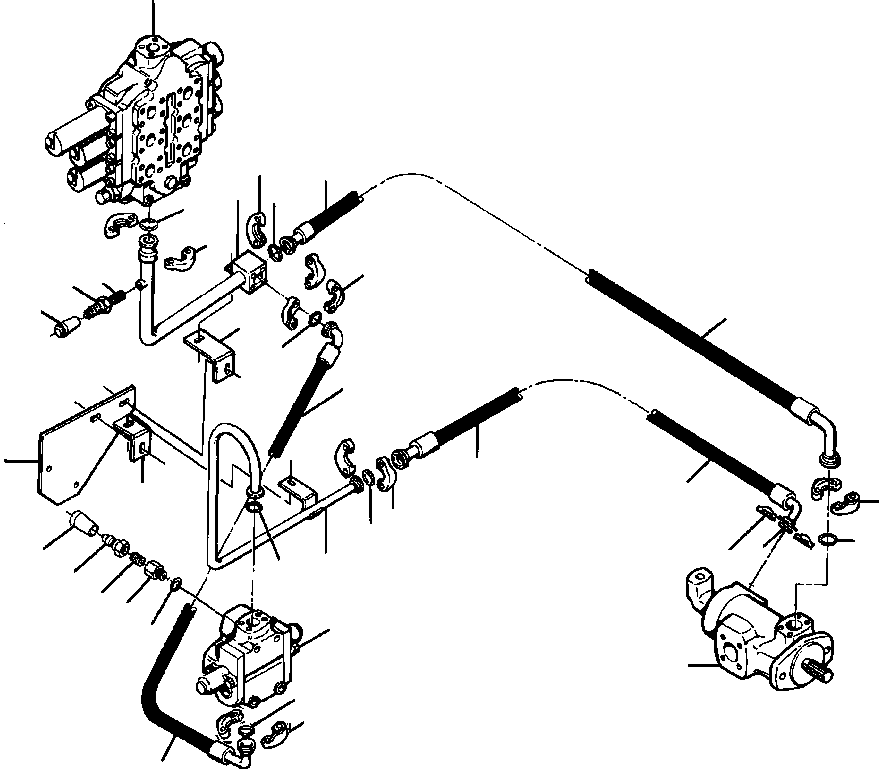 HOSE, PUMP CENTER SECTION OUTLET 656 715 C1 KOMATSU
