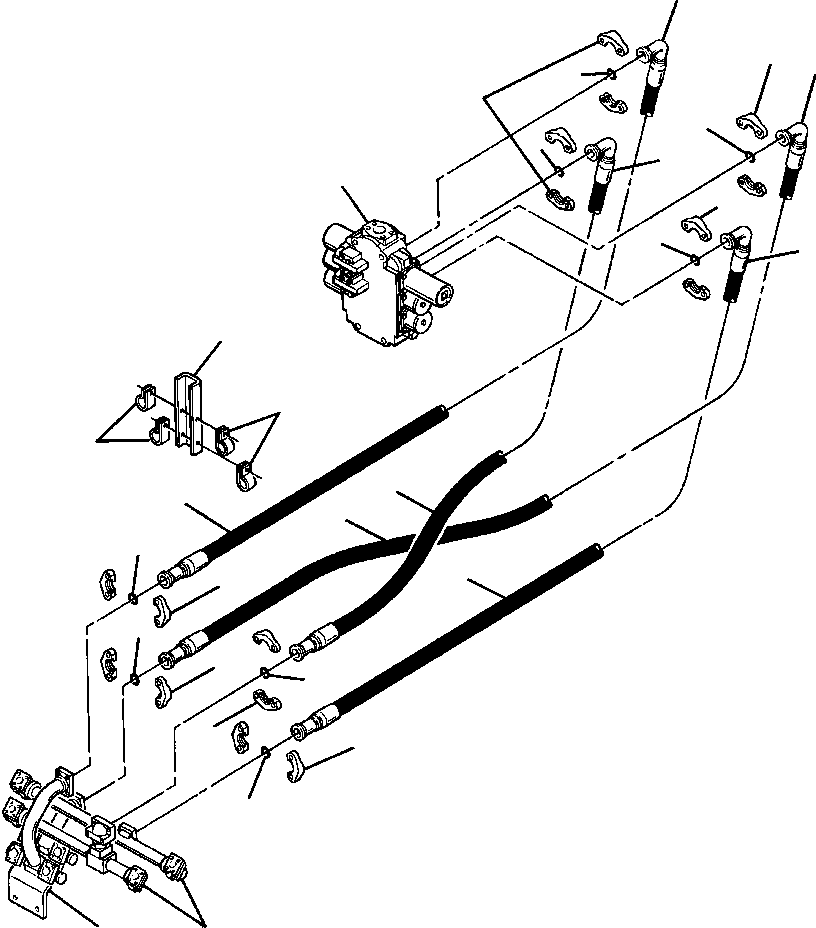 BRACKET, HOSE CLIP 730 366 C1 KOMATSU