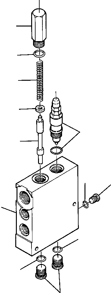 VALVE ASSEMBLY, PILOT SUPPLY 1216 082 H91 KOMATSU
