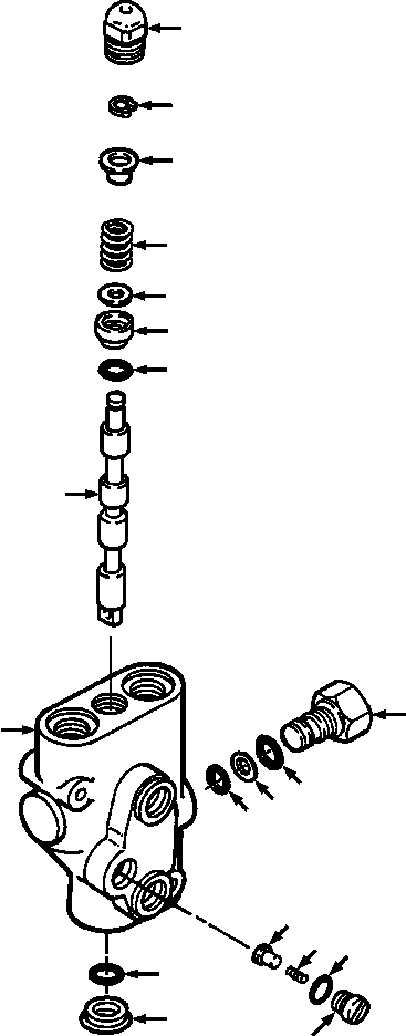 VALVE ASSEMBLY, PIN PULLER 1207 265 H91 KOMATSU