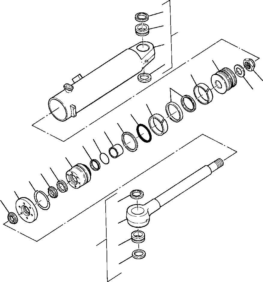 ROD ASSEMBLY, CYLINDER 1207 155 H91 KOMATSU
