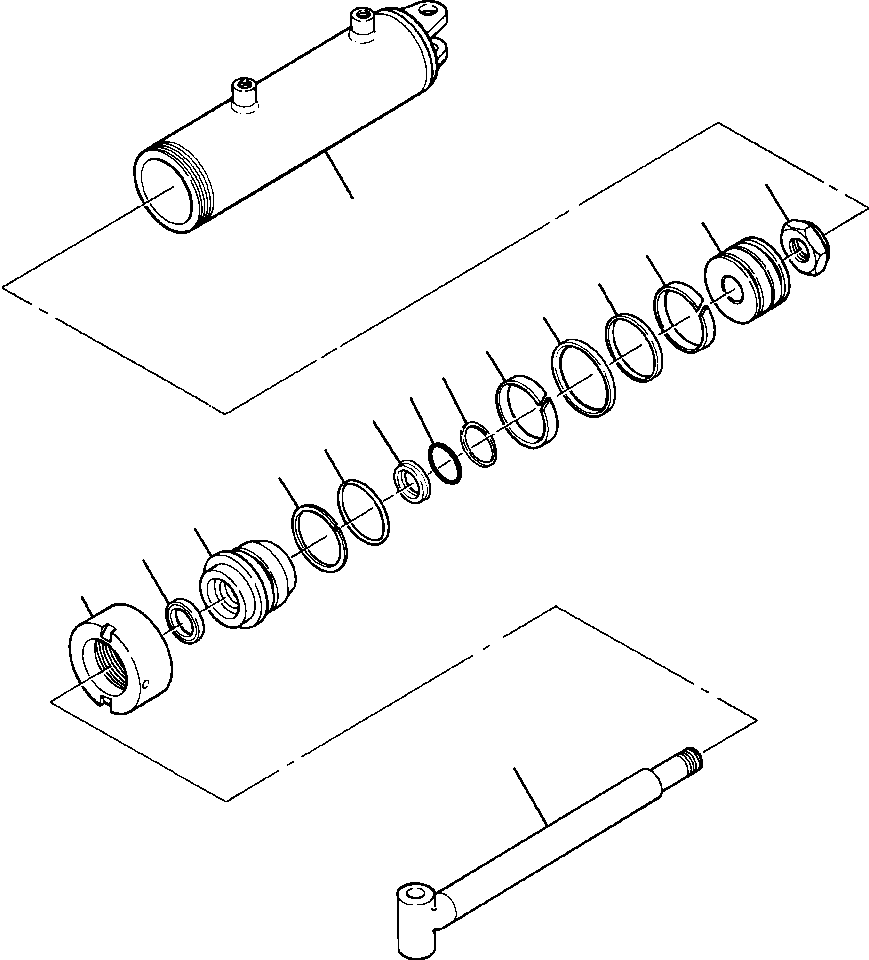 ROD, CYLINDER 1207 199 H91 KOMATSU