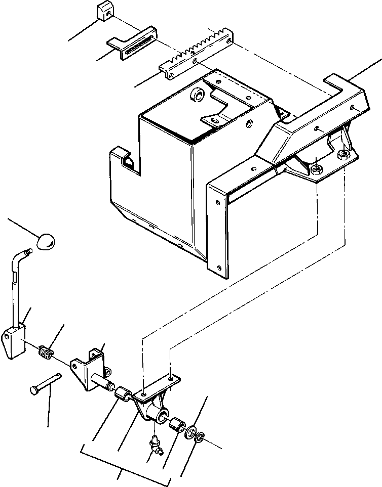 STOP, THROTTLE LEVER 1223 175 H1 KOMATSU