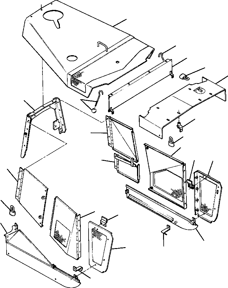 CLAMP, LOWER 727 459 C1 KOMATSU