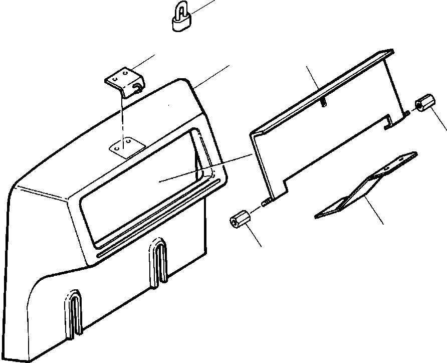 PLATE, GUARD LOCK 1207 034 H91 KOMATSU