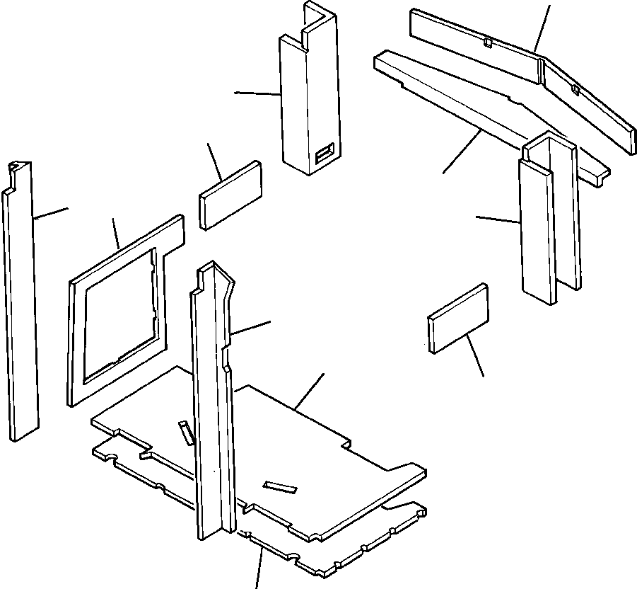 INSULATION, REAR SIDE 1206 660 H1 KOMATSU